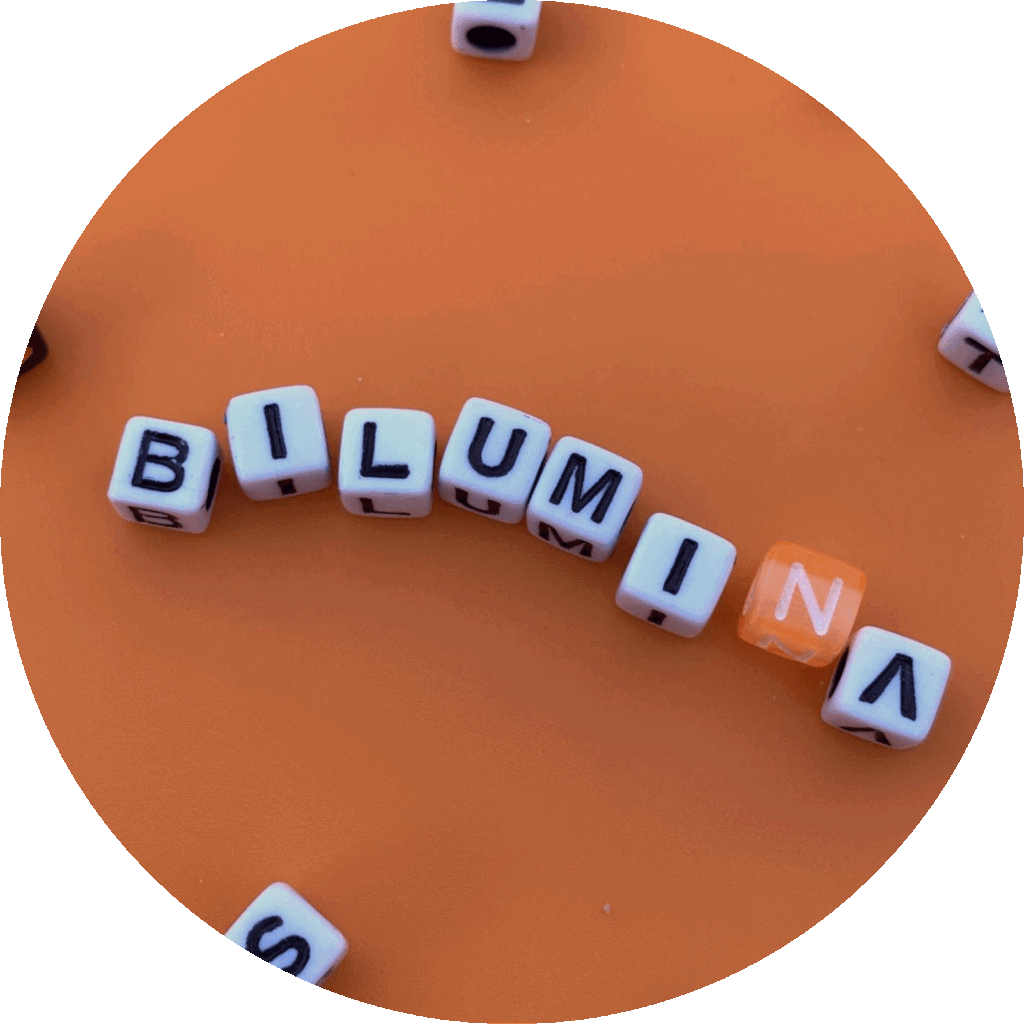 beads spelling Bilumina